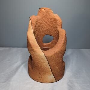Sandstone Southwestern Votive Candle Holder Glass Insert Cork Bottom